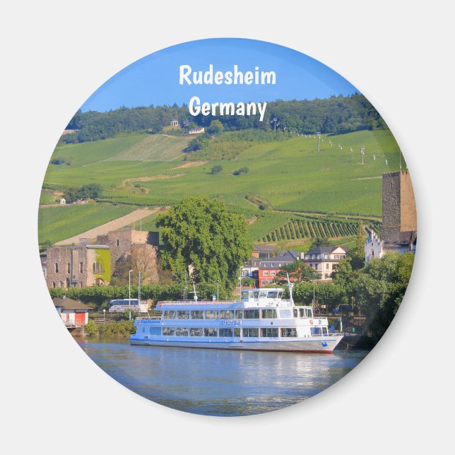 Rudesheim, Germany, Cruise boat Magnet (Front)