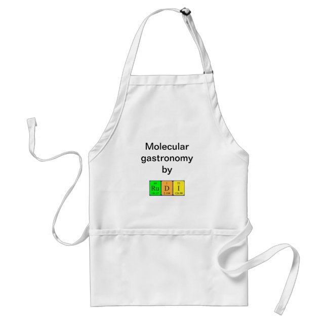 Rudi periodic table name apron (Front)