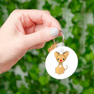 Rudolf Chihuahua Keychain