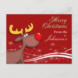 Rudolf Christmas Greeting Card