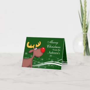 Rudolf Christmas Holiday Card