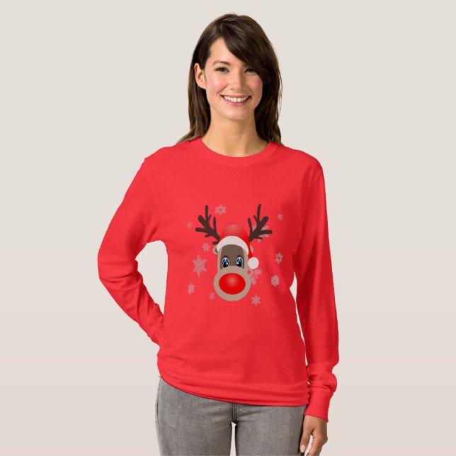 Rudolf - Christmas reindeer T-Shirt (Front Full)
