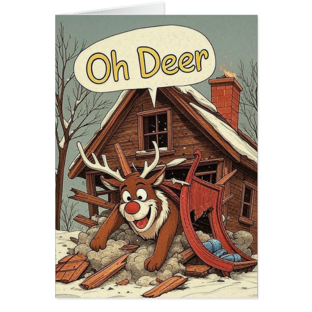 Rudolf gone wrong cards (Front)