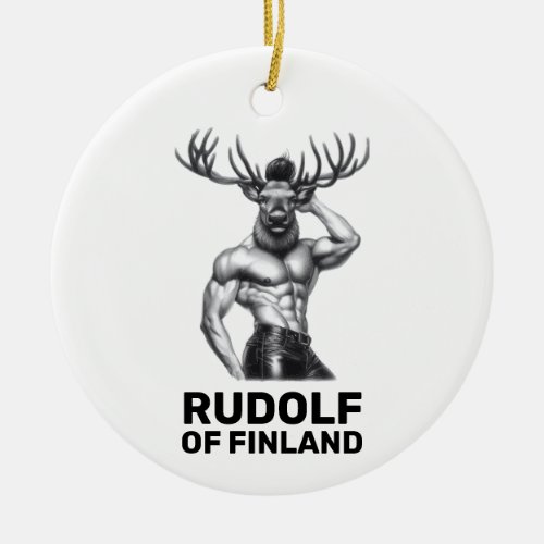 Rudolf of Finland _ Gay  LGBT Christmas Ornament