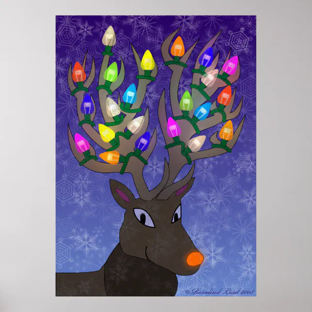 Rodolf Window Sticker Rudolf Poster | Zazzle