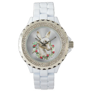 Red Nose Reindeer Wrist Watches Zazzle