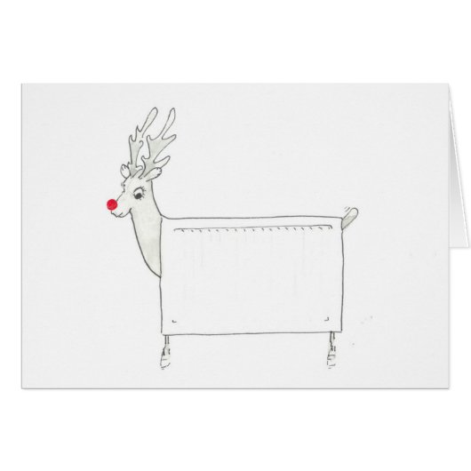 Rudolf the Red Nosed Radiator Cards (Front Horizontal)