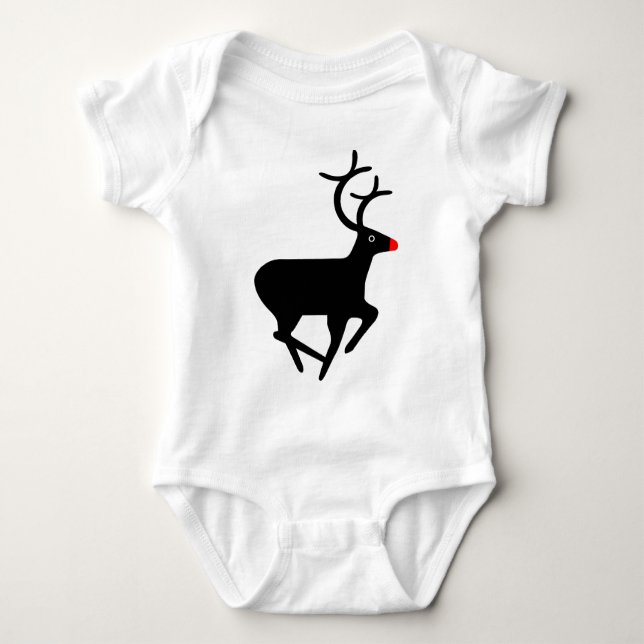 Rudolf the Red Nosed Reindeer Baby Bodysuit (Front)