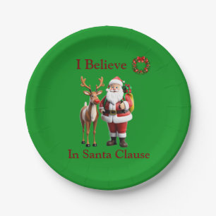 Rudolf the red nosed reindeer paper plates