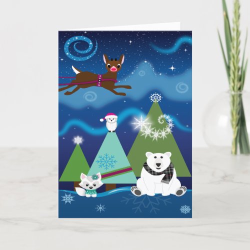 Rudolph And Friends Thank You Card