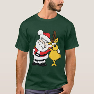 Rudolph and Santa Buddies T-Shirt