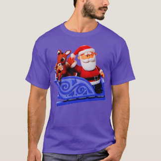 Rudolph and Santa Rankin Bass Retro Vintage T-Shirt