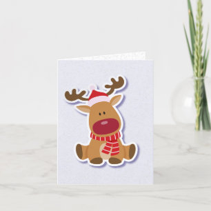 Rudolph Christmas Greeting Card