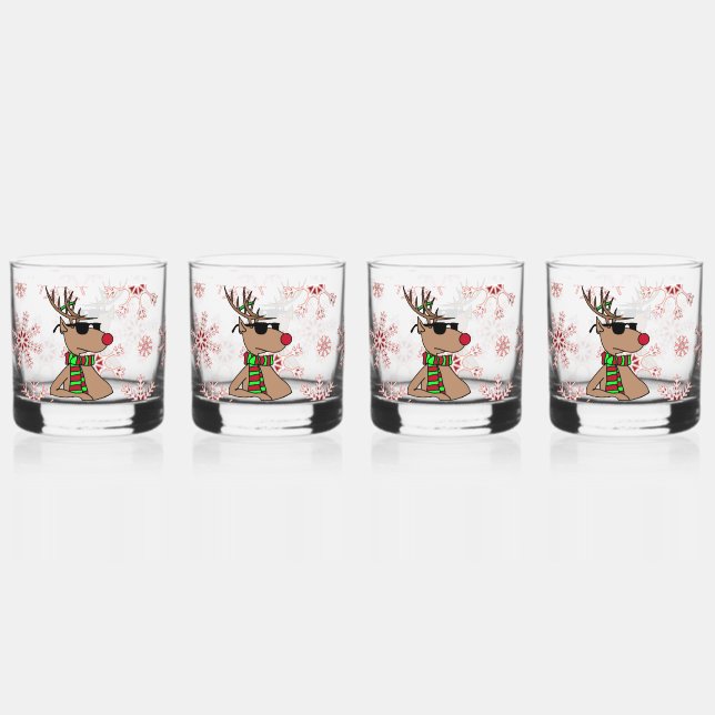 Rudolph  cool whiskey glass (Front)