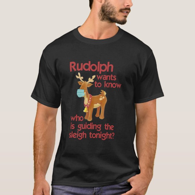 Rudolph Face mask 2020 christmas Classic T-Shirt (Front)