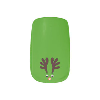 Rudolph Green Minx Nail Art Decals