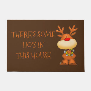Rudolph Ho's in this House Doormat