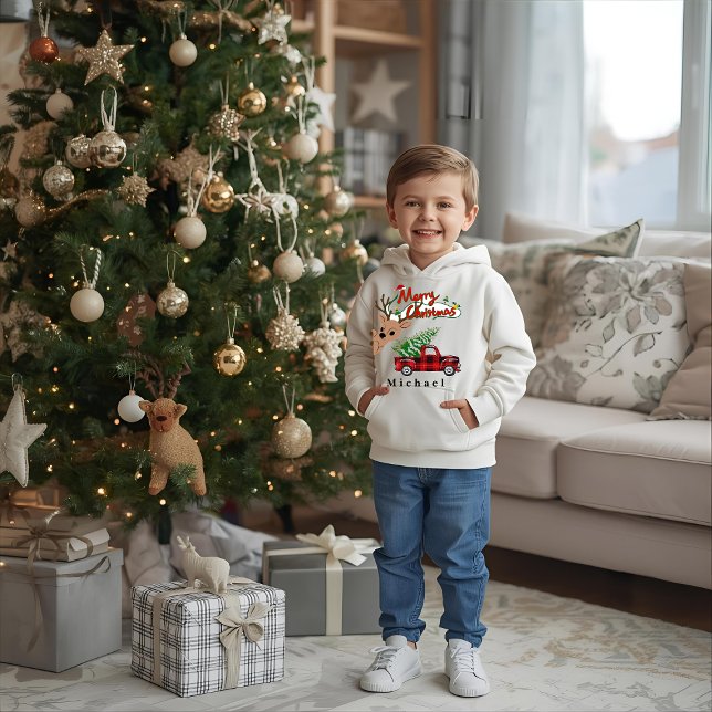 Rudolph Merry Christmas - Personalized Kids Hoodie (Creator Uploaded)
