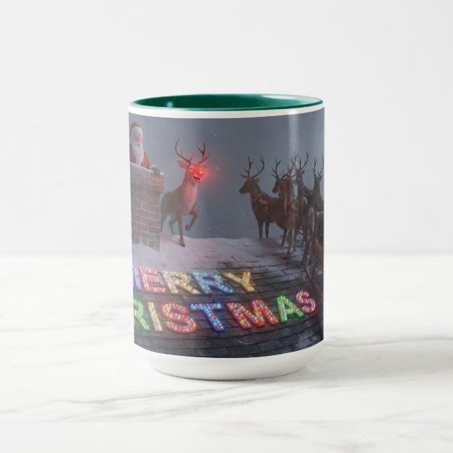 Rudolph, Not A Word Christmas Mug AI Used  (Center)