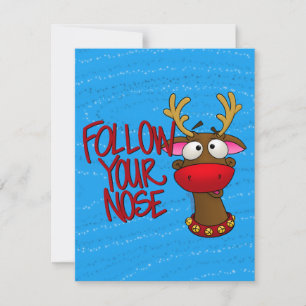 Rudolph, Paper Ornament Card