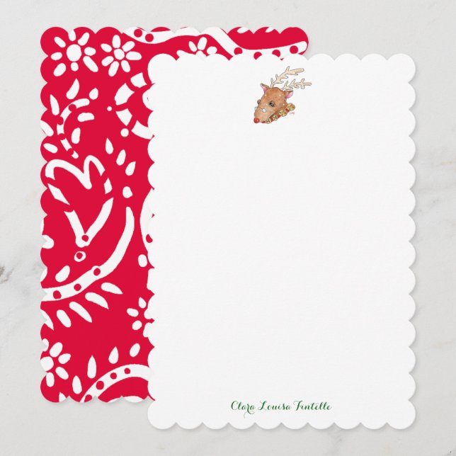 Rudolph Personalized Notes (Front/Back)