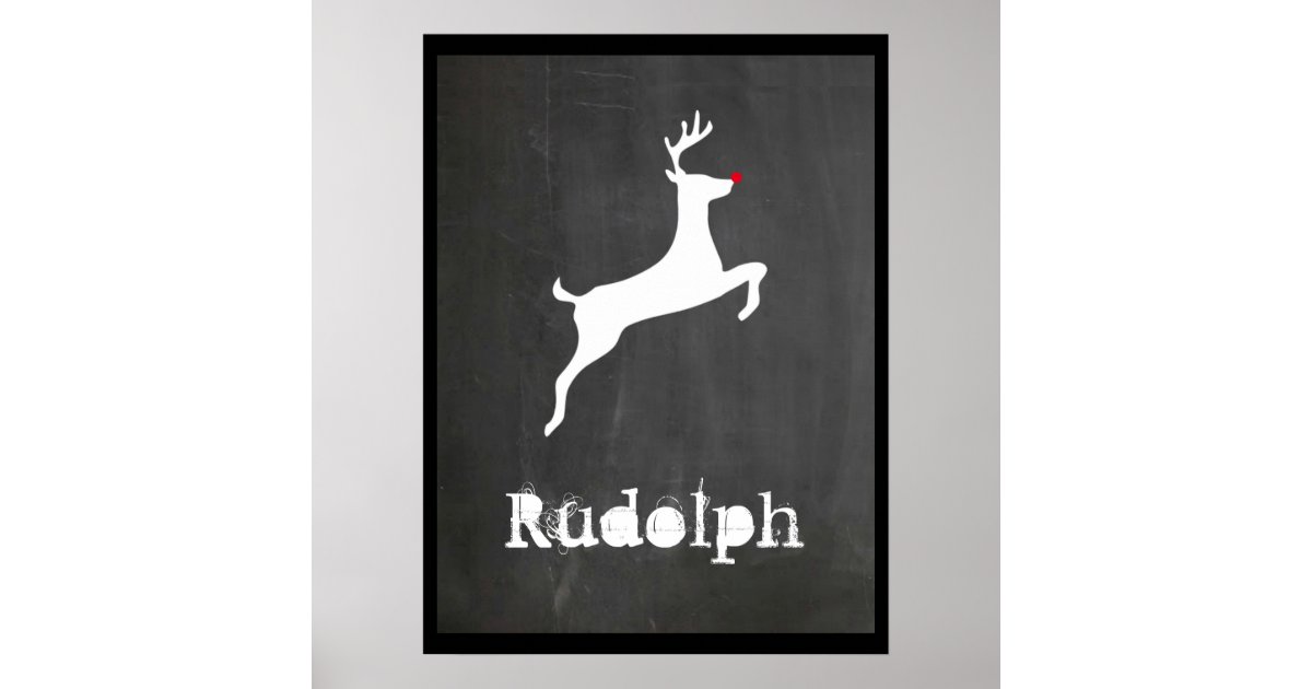 Rudolph Poster | Zazzle