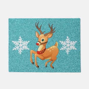 Rudolph Prancing Doormat