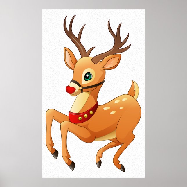 Rudolph Prancing Poster (Front)