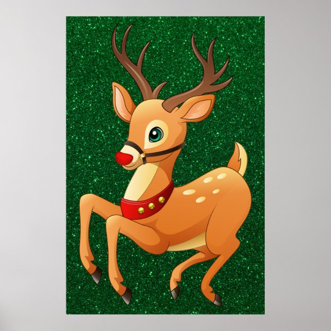 Rudolph Prancing Poster (Front)