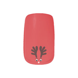 Rudolph Red Minx Nail Art Decals