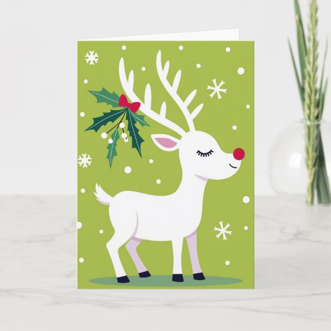 Rudolph Red Nose Reindeer Card (Front)