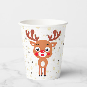 Rudolph Red Nose Reindeer Paper cup