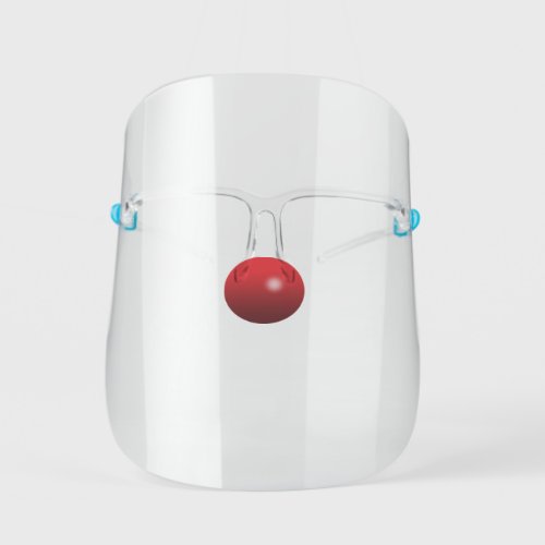 Rudolph Red_Nosed Reindeer Christmas Nose Kids Face Shield