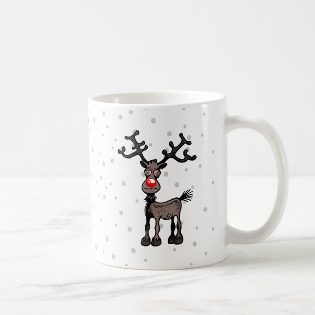 Rudolph Reindeer Coffee Mug (Right)