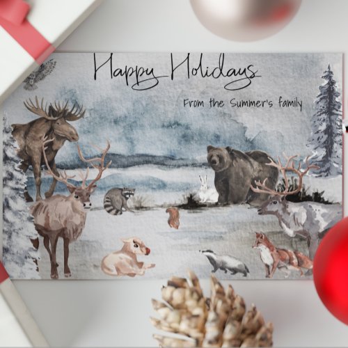 Rudolph Reindeer Woodland Animal Christmas Holiday