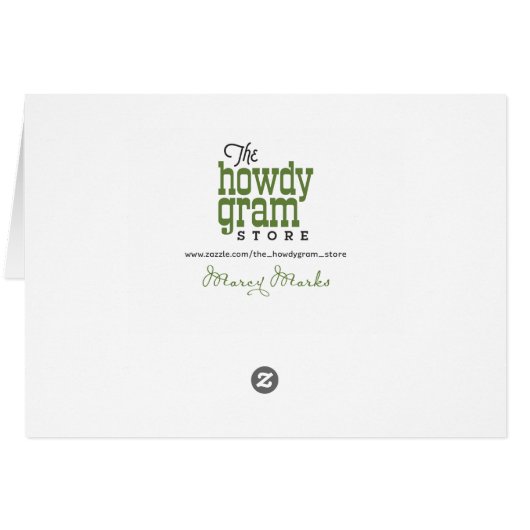 “Rudolph Retires” Funny Christmas Card (Back Horizontal)