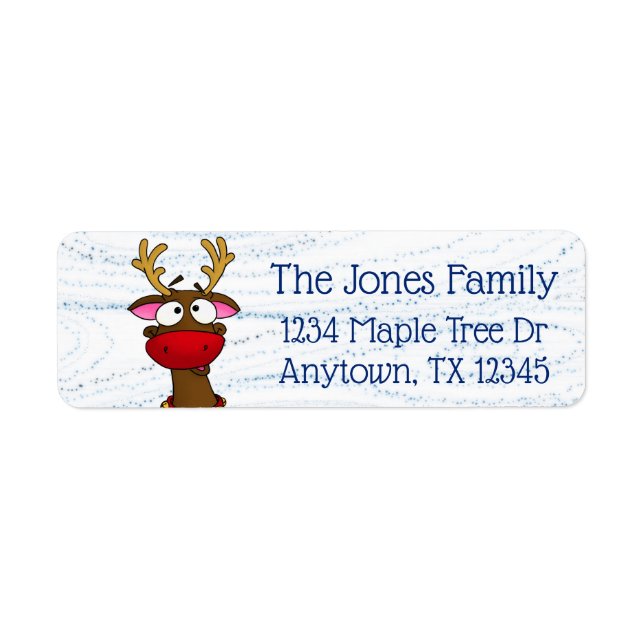 Rudolph, return address labels (Front)