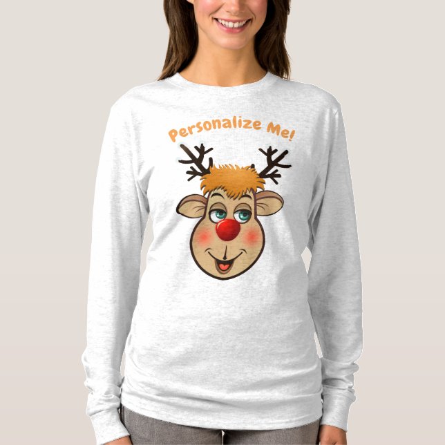 Rudolph - Santa's Red-Nosed Reindeer T-Shirt (Front)