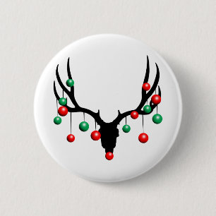 Rudolph the Dead Nosed Reindeer Button