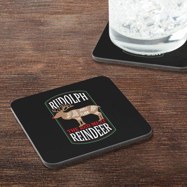 Rudolph The Red Meat Reindeer Beverage Coaster (Creator Uploaded)
