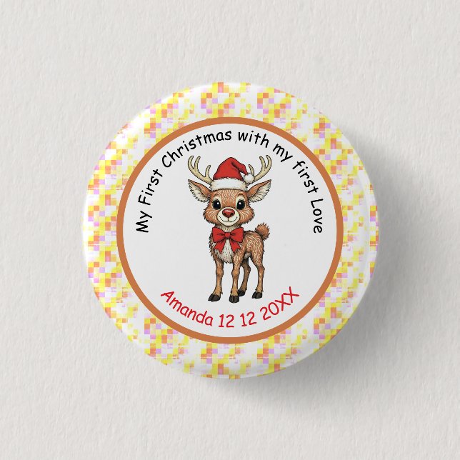 Rudolph the Red Nose Button (Front)
