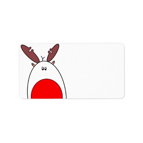 Rudolph the Red Nose Reindeer Christmas Address Label