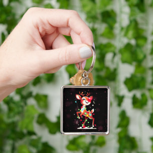 Rudolph The Red Nose Reindeer Christmas Keychain
