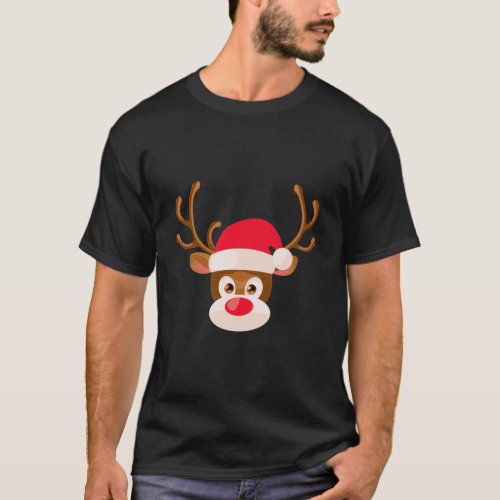 Rudolph The Red Nose Reindeer Christmas Pajama Gir T_Shirt