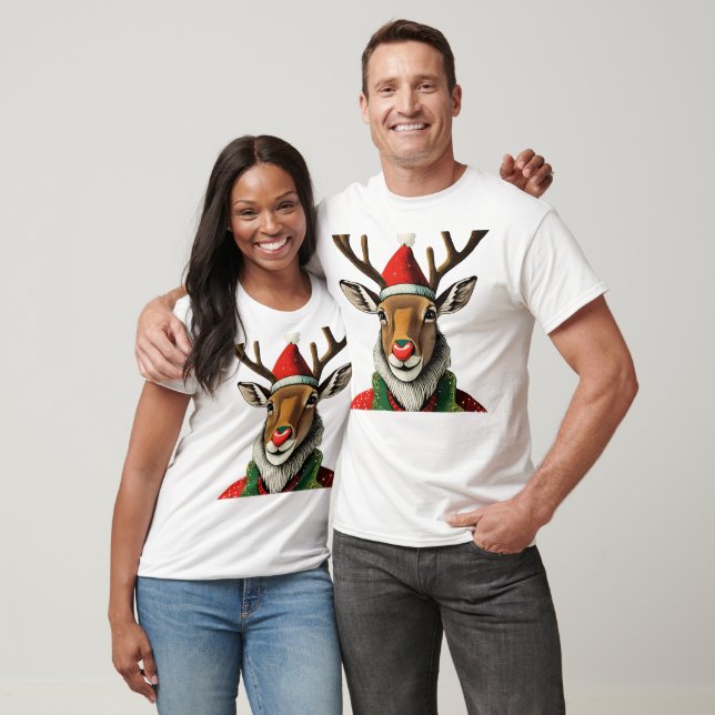 Rudolph The Red Nose Reindeer Christmas T-Shirt (Unisex)