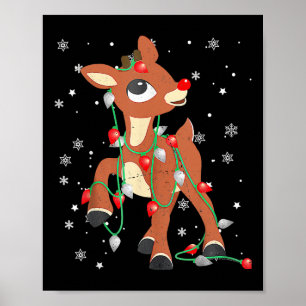Rudolph The Red Nose Reindeer For Kids And Christm Poster
