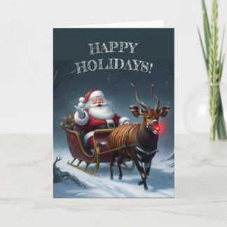 Rudolph the Red Nosed Bongo! Holiday Card