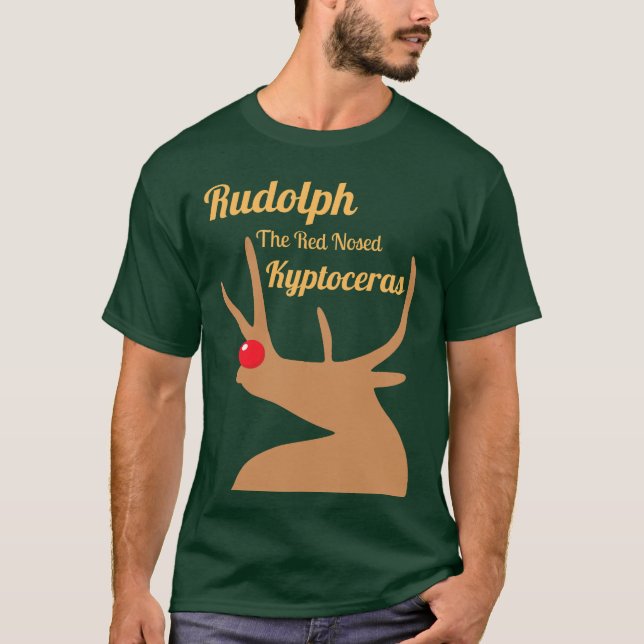Rudolph The Red Nosed Kyptoceras T-Shirt (Front)