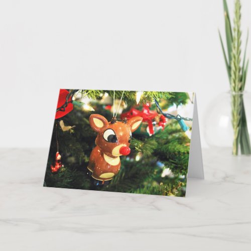 Rudolph the red nosed reindeer Christmas Greeting Card