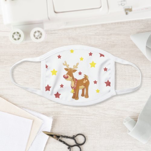 Rudolph the red nosed reindeer Christmas stars Face Mask